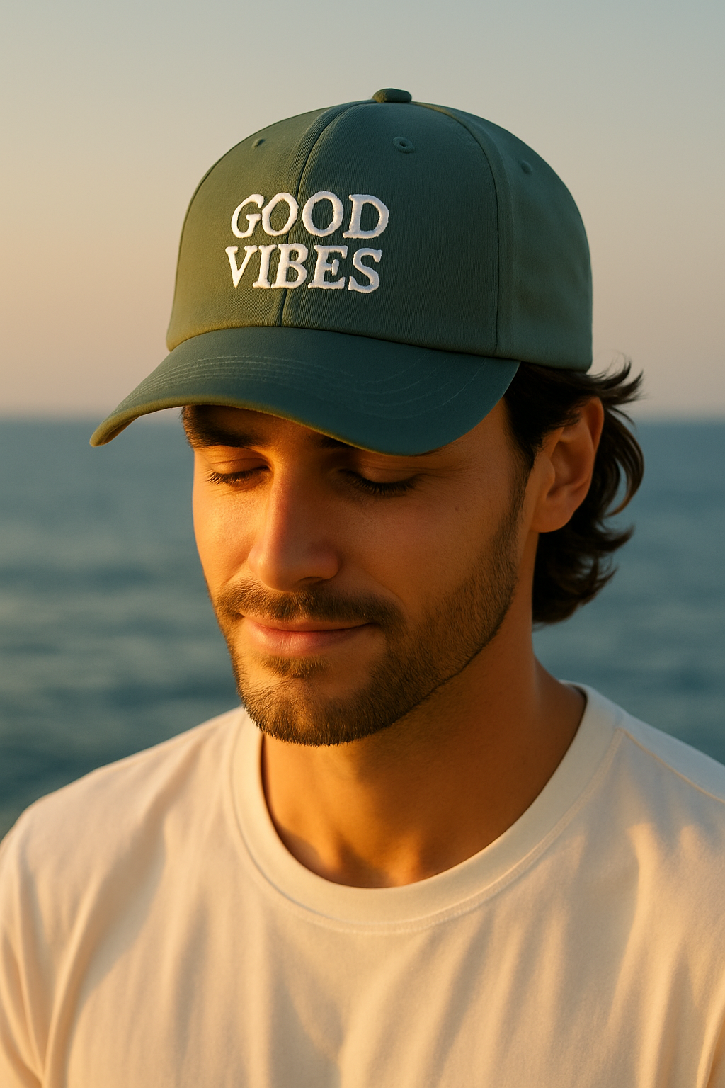 GOOD VIBES Casquette Trucker brodée