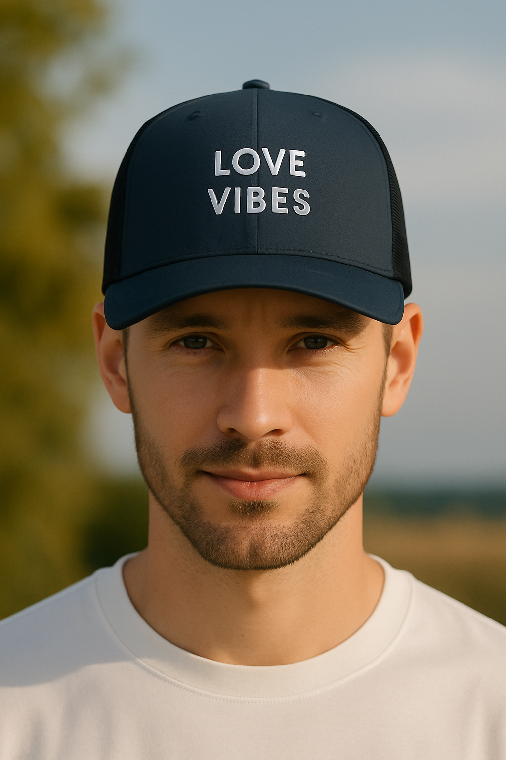 LOVE VIBES - Casquette Trucker brodée
